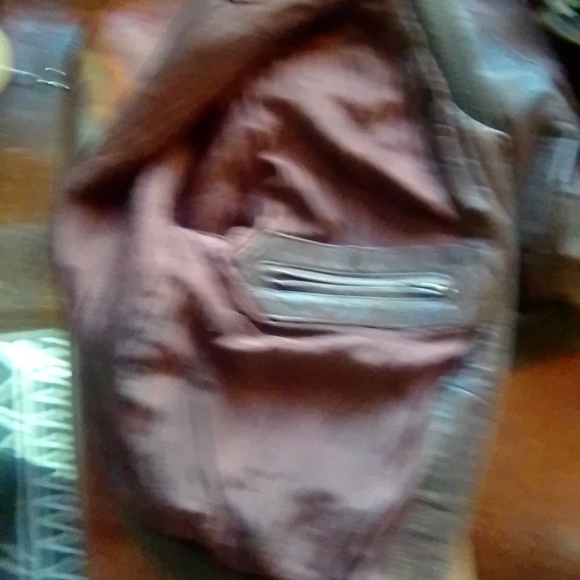 United leather Syndicate brown flight jacket. Vintage very, very cool - Picture 3 of 7